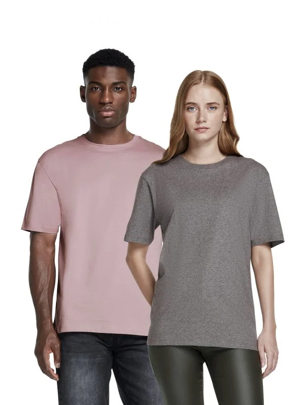 T-Shirt Unisex hell-beige "I Love Dogs" Brust – Bild 7