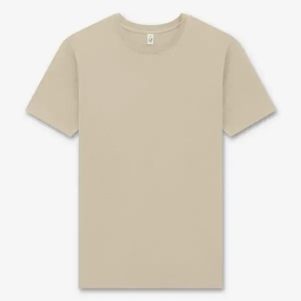 T-Shirt Unisex hell-beige "I Love Dogs" Brust – Bild 5